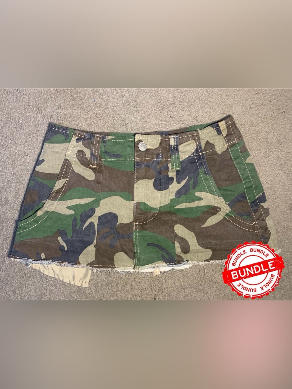 Almost Famous Woodland Camo Mini Skort